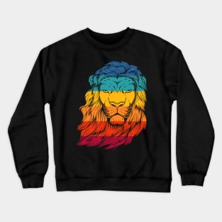 Vintage Lion Head Crewneck Sweatshirt